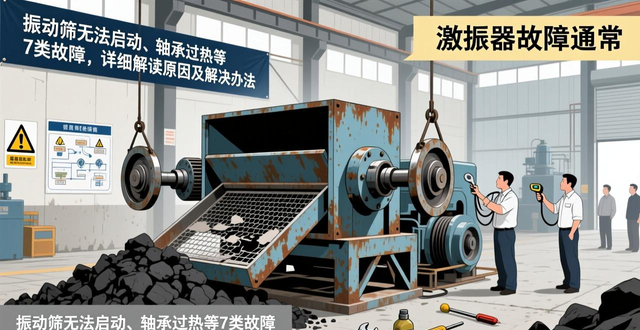 振动筛无法启动、轴承过热等7类故障,详细解读原因及解决办法-大连富泓机械有限公司