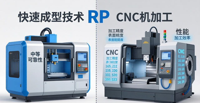  RP 与 CNC 技术特点 对比 _CNC加工和传统加工的区别_快速成型技术 RP 与 CNC 加工 比较 