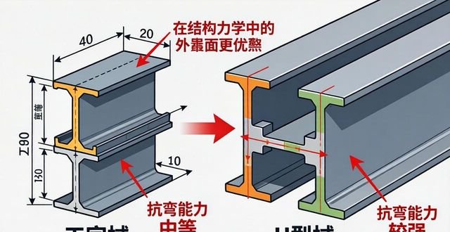 工字钢与H型钢的差异_H型钢结构特性与工字钢对比_H型钢、工字钢梁对接铆焊工艺