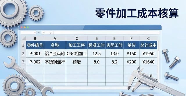 工时计算表编制_小批量机械加工价格计算器_机械加工工时核算方法