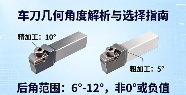 车刀几何角度重要性_CNC车削刀具几何角度选择_车刀切削部分解析