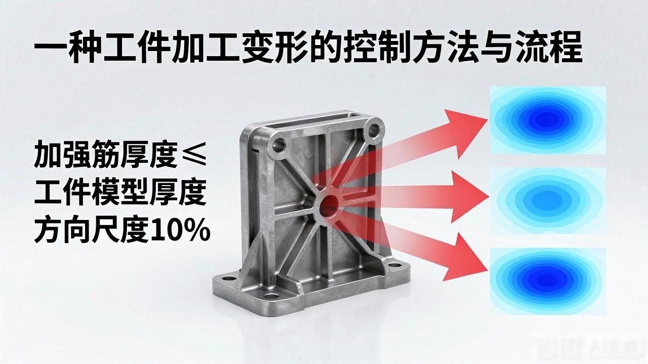 工件加工变形控制方法_金属零件加工变形控制技巧_预留加强筋二次切削加工