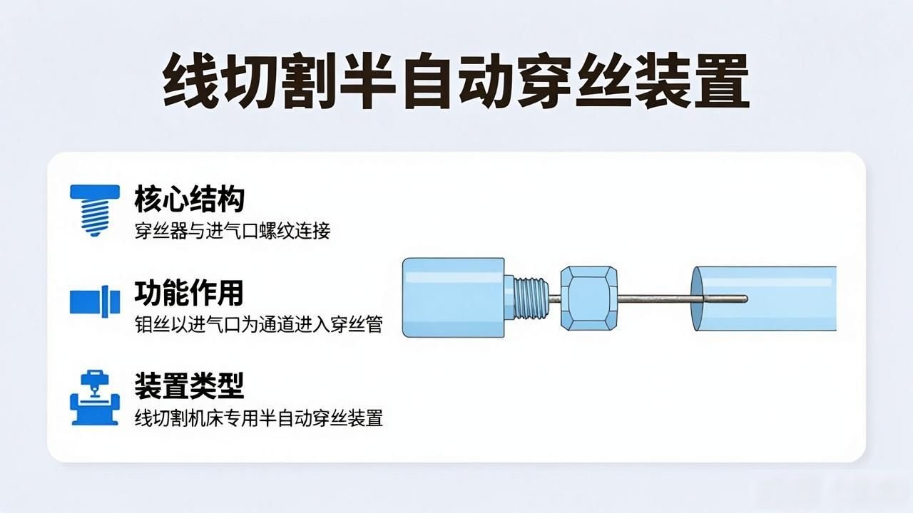 线切割机床半自动穿丝装置_进气口设计_线切割加工自动穿丝技术