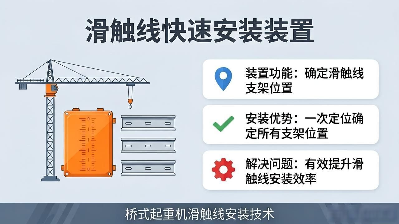 一种桥式起重机滑触线快速安装装置及安装方法与流程-大连富泓机械有限公司