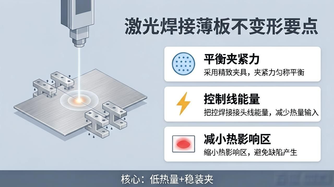 激光焊接薄板不变形_不锈钢加工焊接变形控制_激光焊接薄不锈钢板变形控制