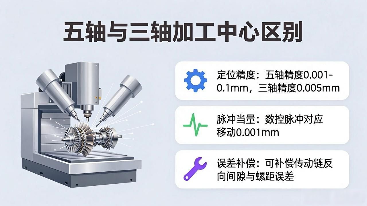五轴加工与三轴加工区别_五轴联动数控机床加工复杂曲面_五轴联动加工中心高精度加工