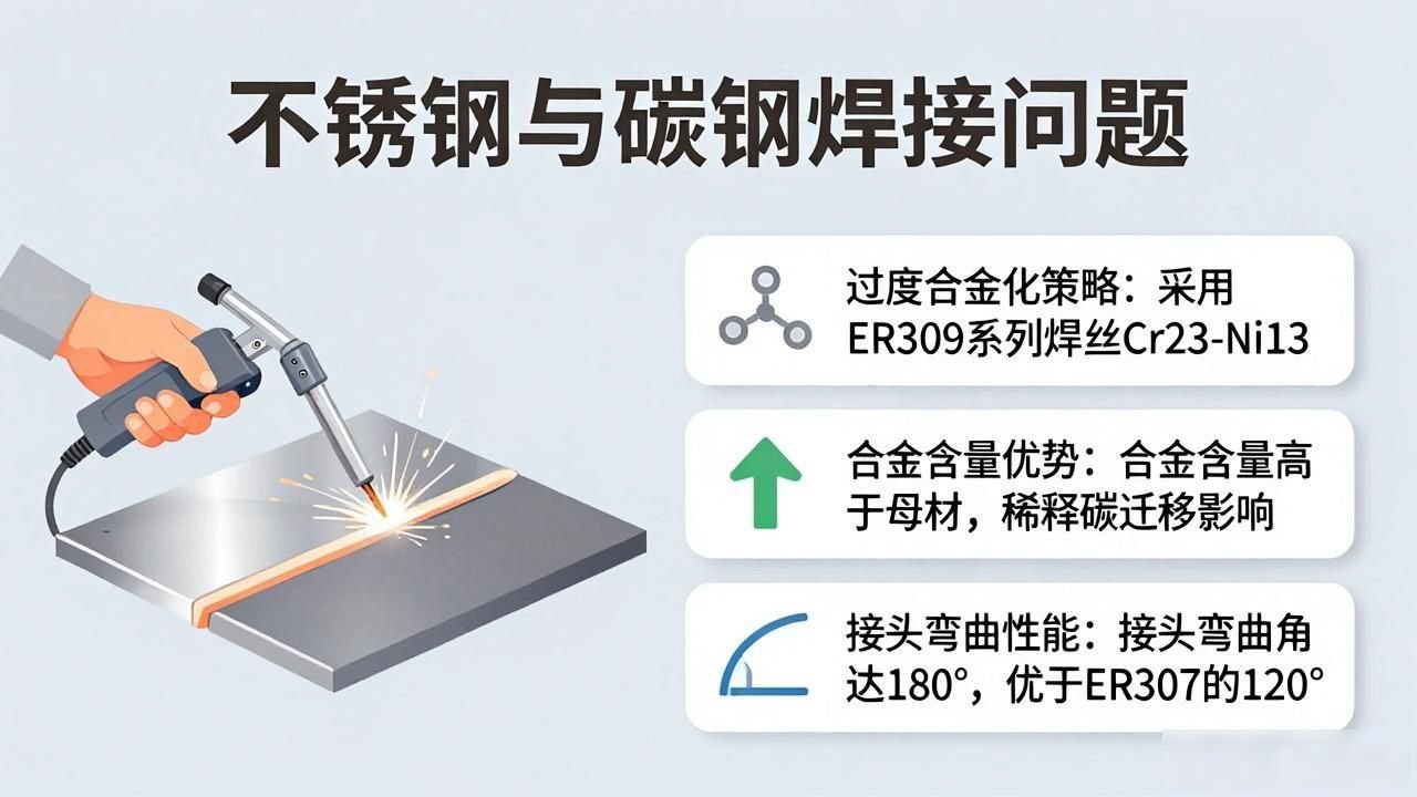 异种金属连接缺陷分析_304不锈钢与碳钢铆焊工艺区别_不锈钢与碳钢焊接技术难点