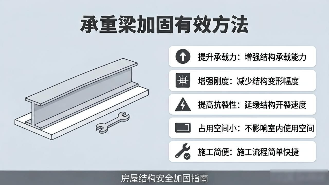 如何修复因过载导致弯曲的钢梁（铆焊加固）_增大截面加固法碳纤维布加固_房屋承重梁弯曲加固方法