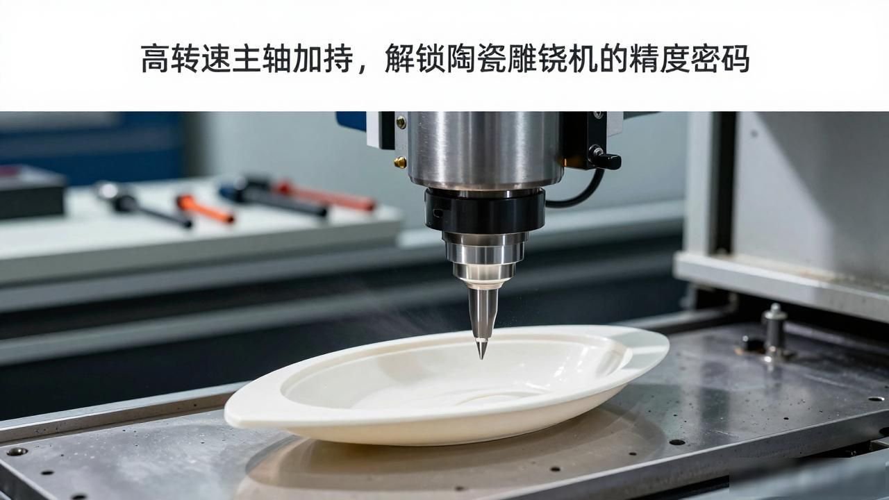 高精度主轴在精密机械加工中的作用_陶瓷零件加工精度_高转速主轴陶瓷雕铣机
