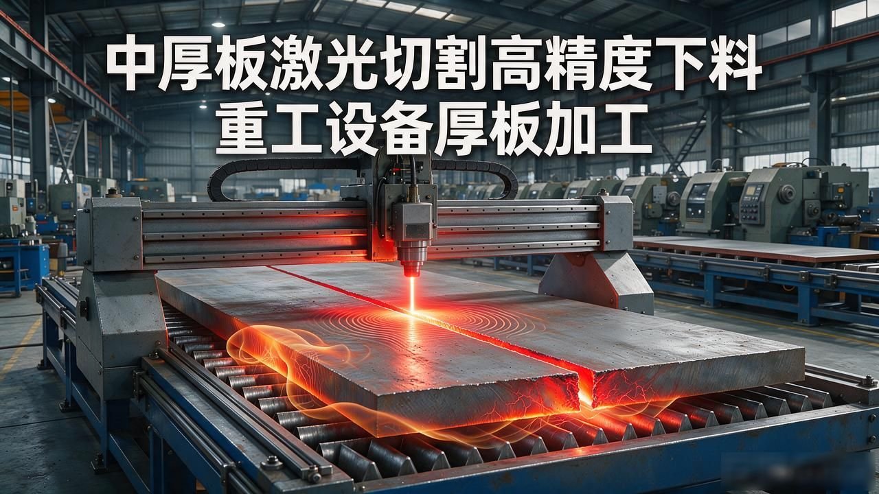 中厚板数控等离子切割下料加铆焊_中厚板激光切割高精度下料_重工设备厚板加工激光切割