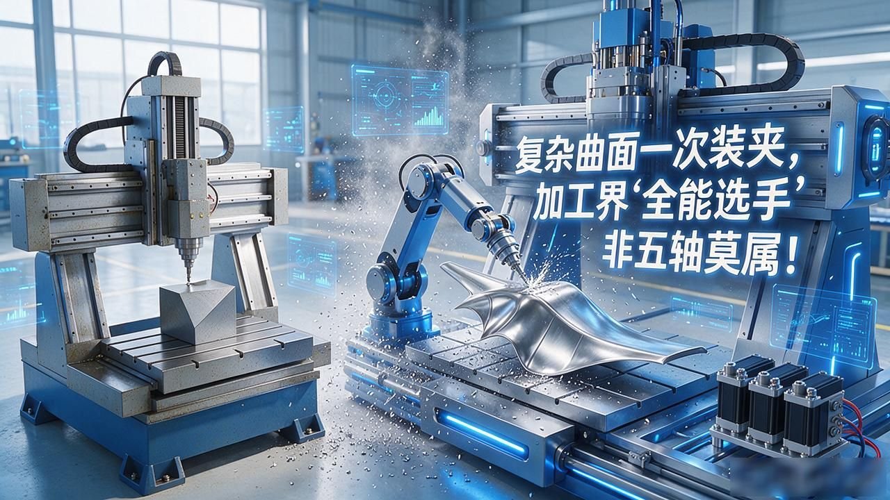 复杂曲面加工效率提升_五轴加工技术难点突破_五轴联动加工